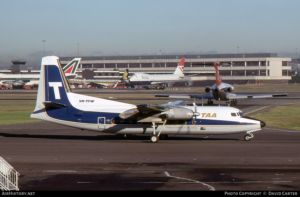Aircraft Photo of VH-TFW | Fokker F27-200 Friendship | Trans-Australia Airlines - TAA | AirHistory.net #30084