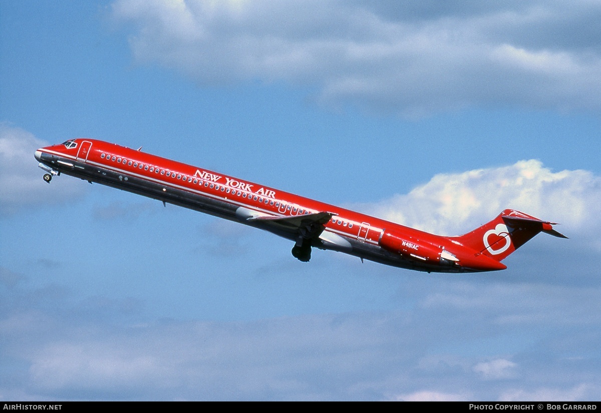 Aircraft Photo of N481AC | McDonnell Douglas MD-82 (DC-9-82) | New York Air | AirHistory.net #30091