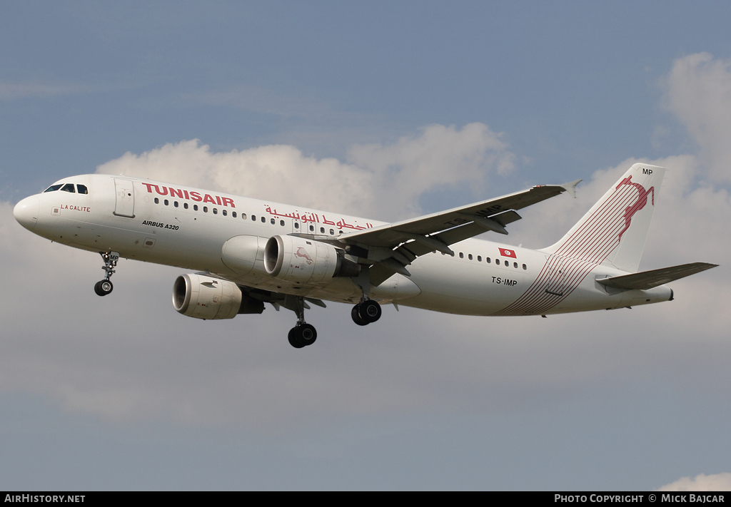 Aircraft Photo of TS-IMP | Airbus A320-211 | Tunisair | AirHistory.net #30093
