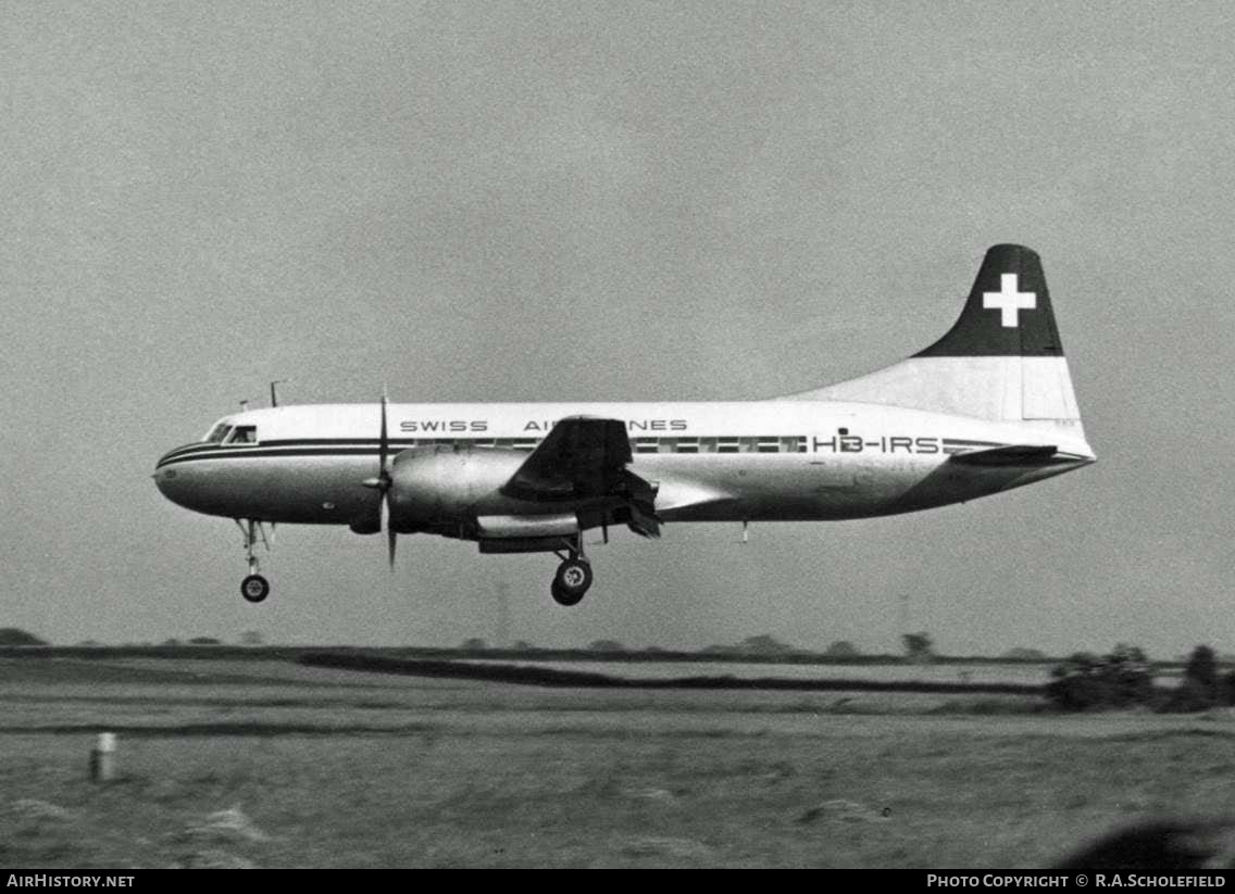 Aircraft Photo of HB-IRS | Convair 240-11 | Swissair - Swiss Air Lines | AirHistory.net #30094