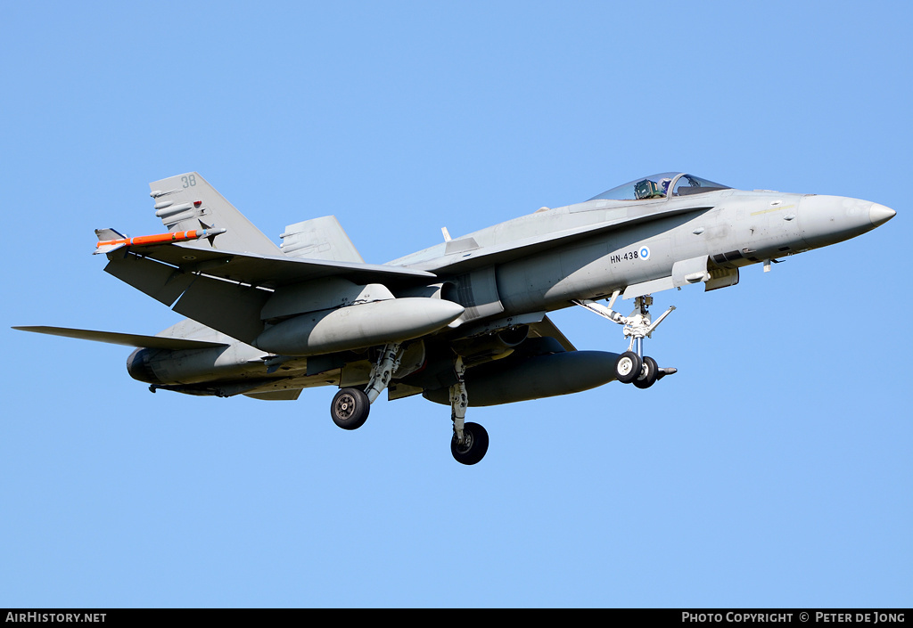 Aircraft Photo of HN-438 | McDonnell Douglas F/A-18C Hornet | Finland - Air Force | AirHistory.net #30122