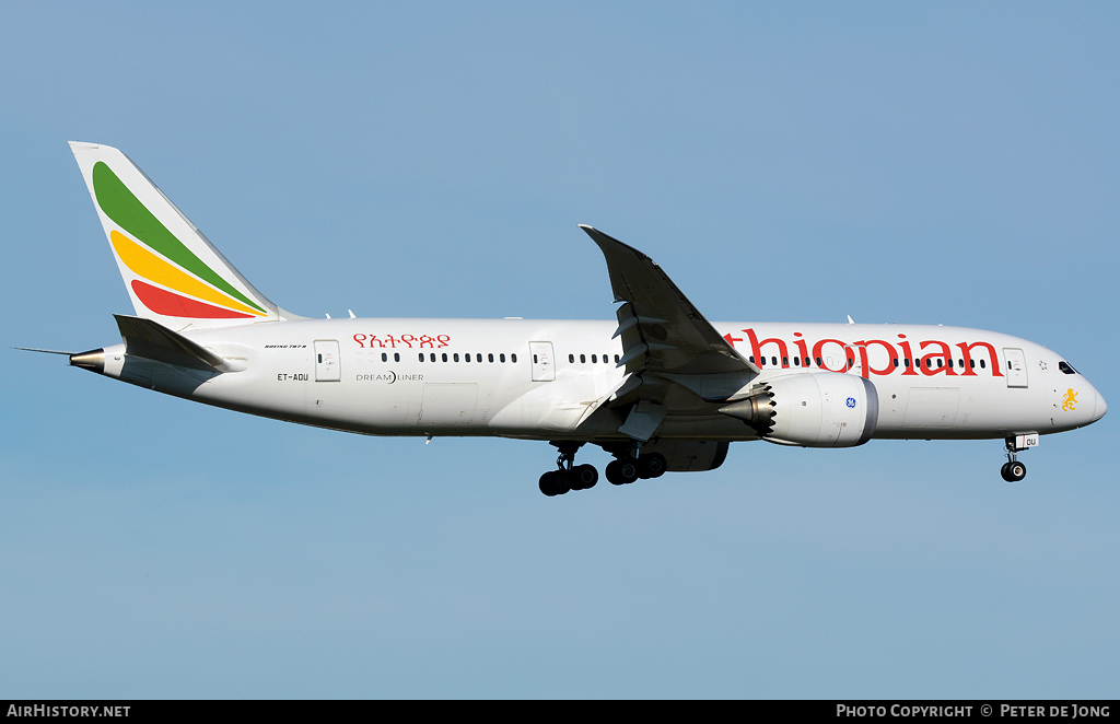 Aircraft Photo of ET-AOU | Boeing 787-8 Dreamliner | Ethiopian Airlines | AirHistory.net #30130