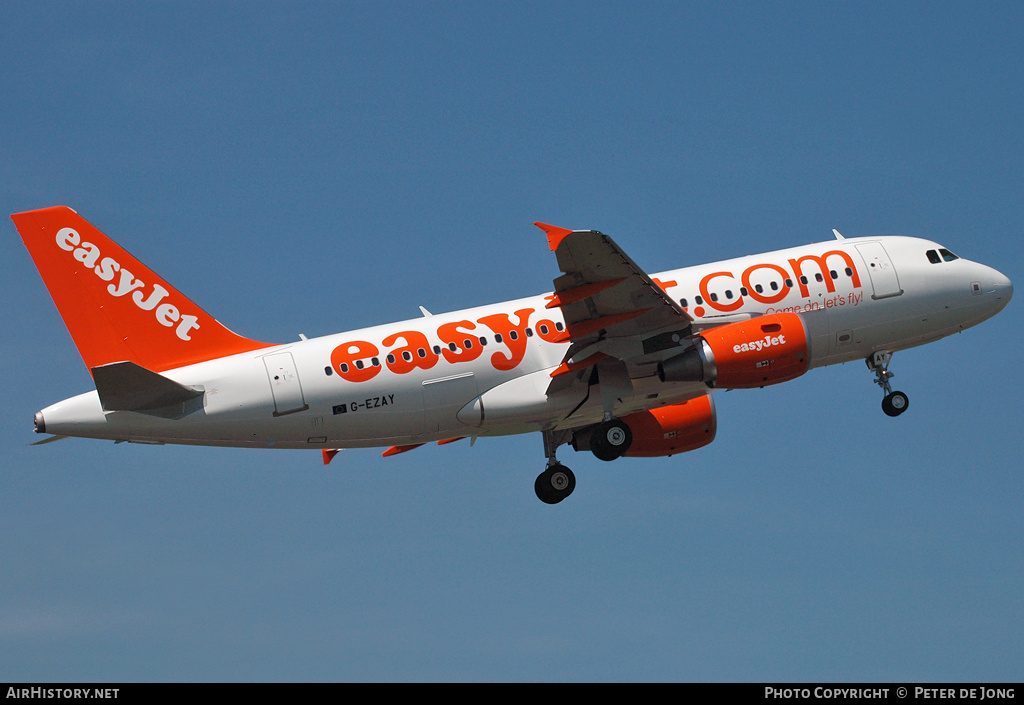Aircraft Photo of G-EZAY | Airbus A319-111 | EasyJet | AirHistory.net #30137