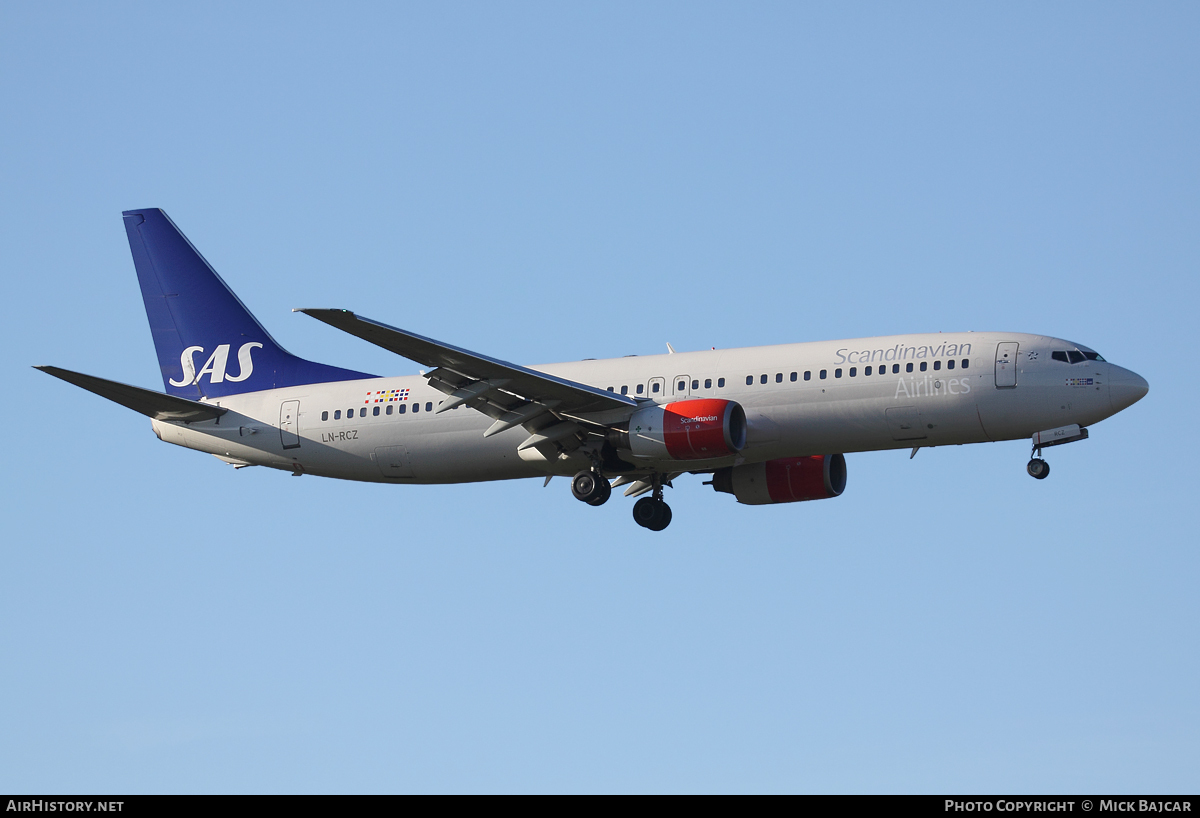 Aircraft Photo of LN-RCZ | Boeing 737-883 | Scandinavian Airlines - SAS | AirHistory.net #30183