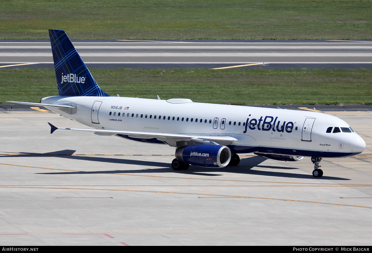Aircraft Photo of N516JB | Airbus A320-232 | JetBlue Airways | AirHistory.net #30191