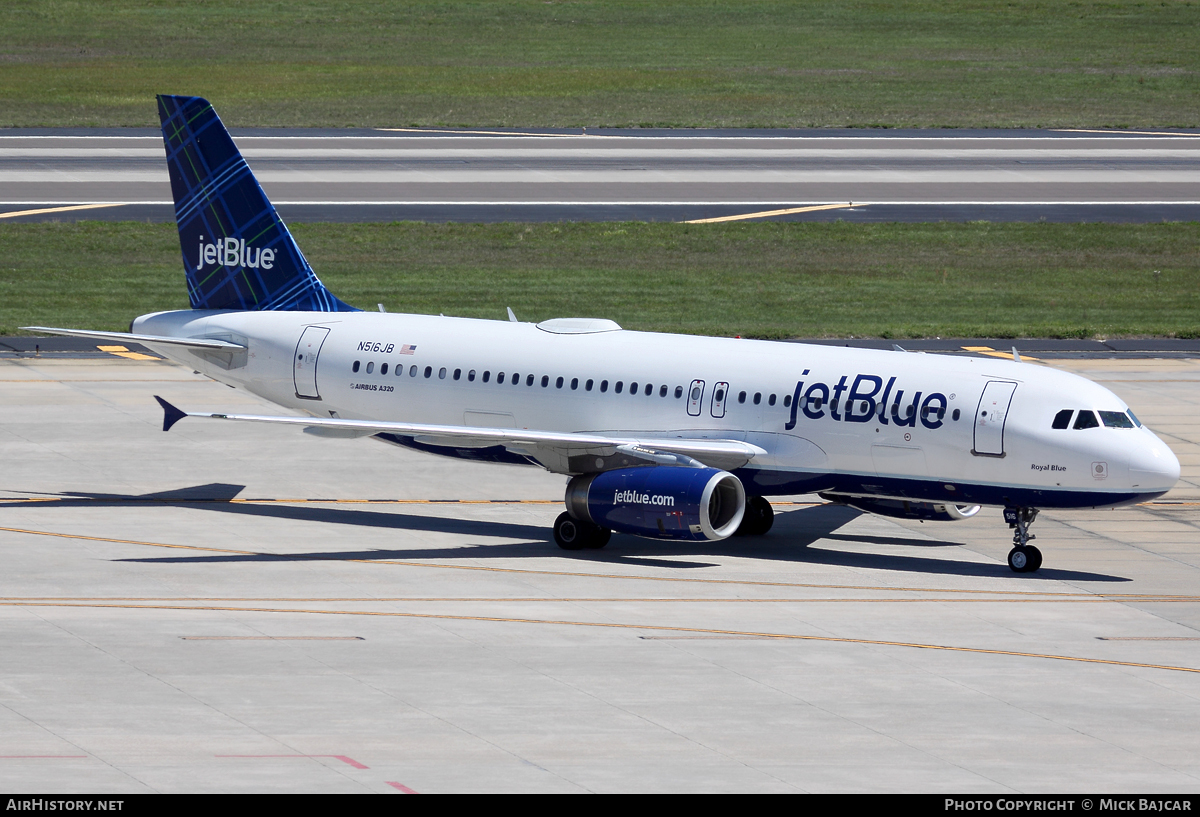 Aircraft Photo of N516JB | Airbus A320-232 | JetBlue Airways | AirHistory.net #30191