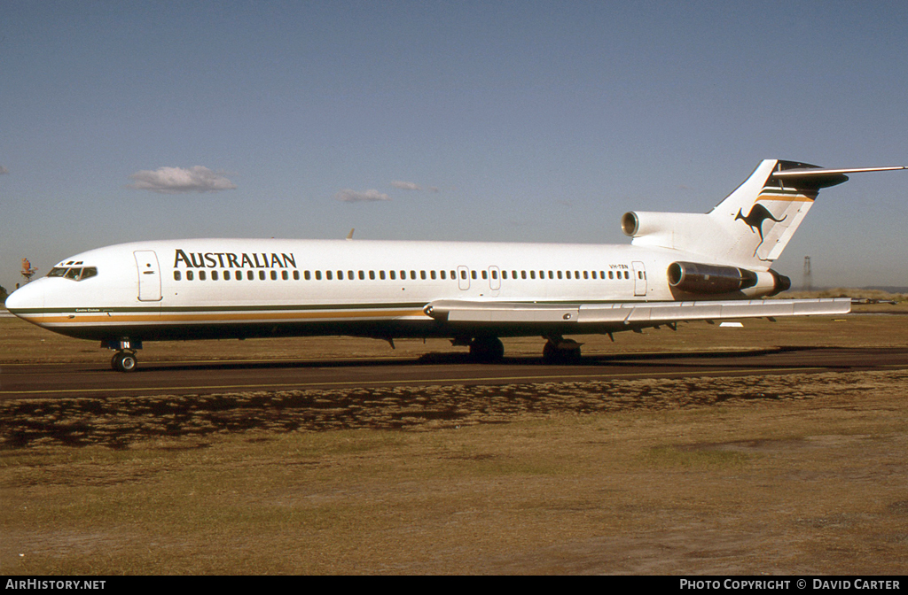 Aircraft Photo of VH-TBN | Boeing 727-276/Adv | Australian Airlines | AirHistory.net #30219