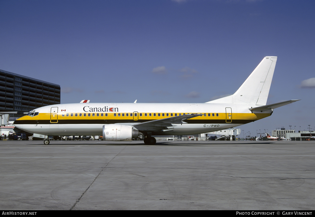 Aircraft Photo of C-FPWD | Boeing 737-3Y0 | Canadian Airlines | AirHistory.net #30251