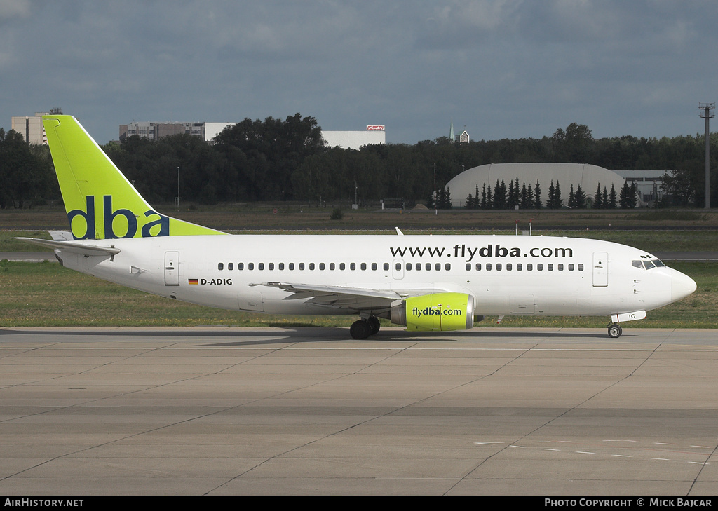 Aircraft Photo of D-ADIG | Boeing 737-3L9 | DBA - Deutsche BA | AirHistory.net #30252