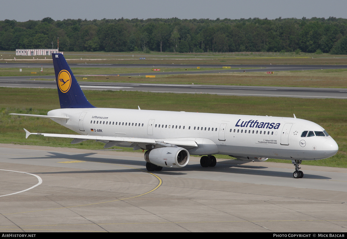 Aircraft Photo of D-AIRK | Airbus A321-131 | Lufthansa | AirHistory.net #30260