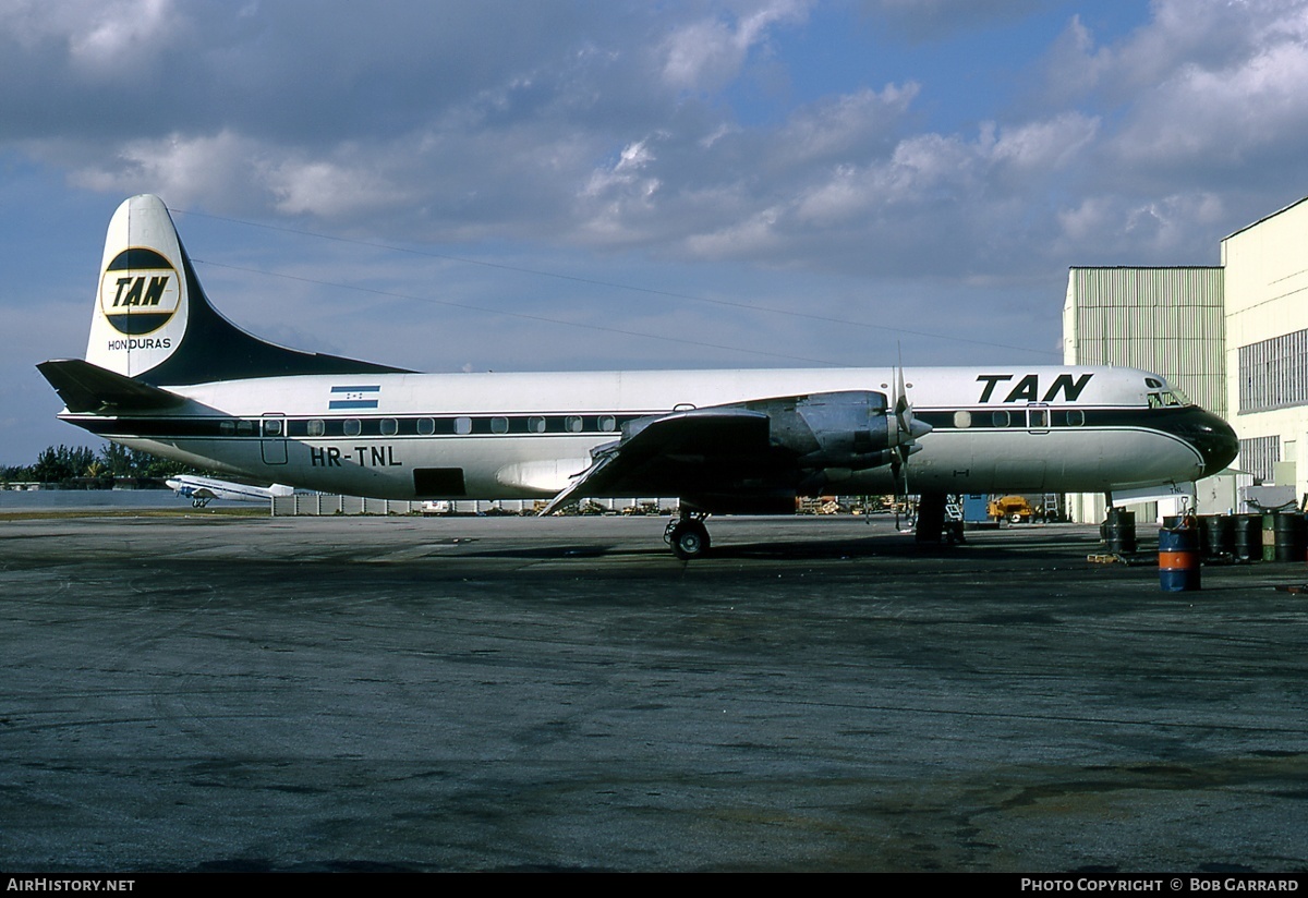 Aircraft Photo of HR-TNL | Lockheed L-188C(F) Electra | TAN - Transportes Aereos Nacionales | AirHistory.net #30285