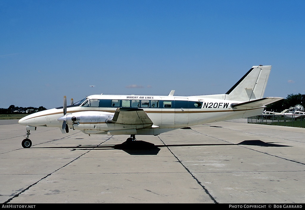 Aircraft Photo of N20FW | Beech 99A Airliner | Wright Air Lines | AirHistory.net #30301