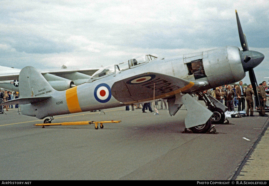 Aircraft Photo of VZ345 | Hawker Sea Fury T20 | UK - Air Force | AirHistory.net #30312