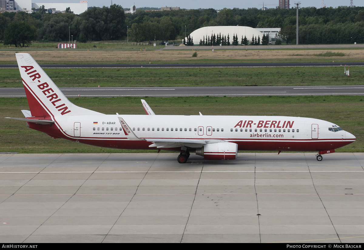Aircraft Photo of D-ABAR | Boeing 737-86J | Air Berlin | AirHistory.net #30324