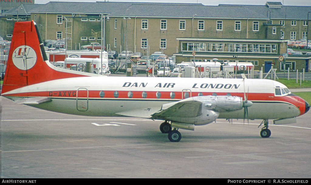 Aircraft Photo of G-AXVG | Hawker Siddeley HS-748 Srs2A/226 | Dan-Air London | AirHistory.net #30340