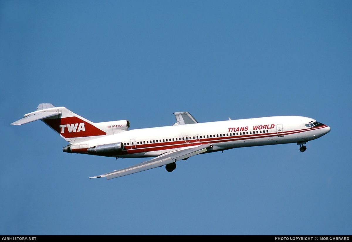 Aircraft Photo of N54354 | Boeing 727-231/Adv | Trans World Airlines - TWA | AirHistory.net #30348