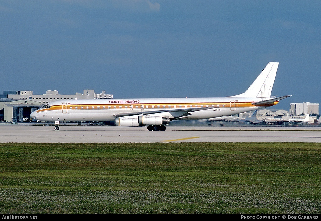 Aircraft Photo of N1806 | McDonnell Douglas DC-8-62 | Surinam Airways | AirHistory.net #30364