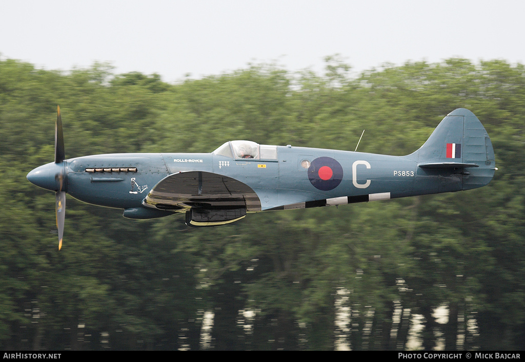 Aircraft Photo of G-RRGN / PS853 | Supermarine 389 Spitfire PR19 | Rolls-Royce | UK - Air Force | AirHistory.net #30389