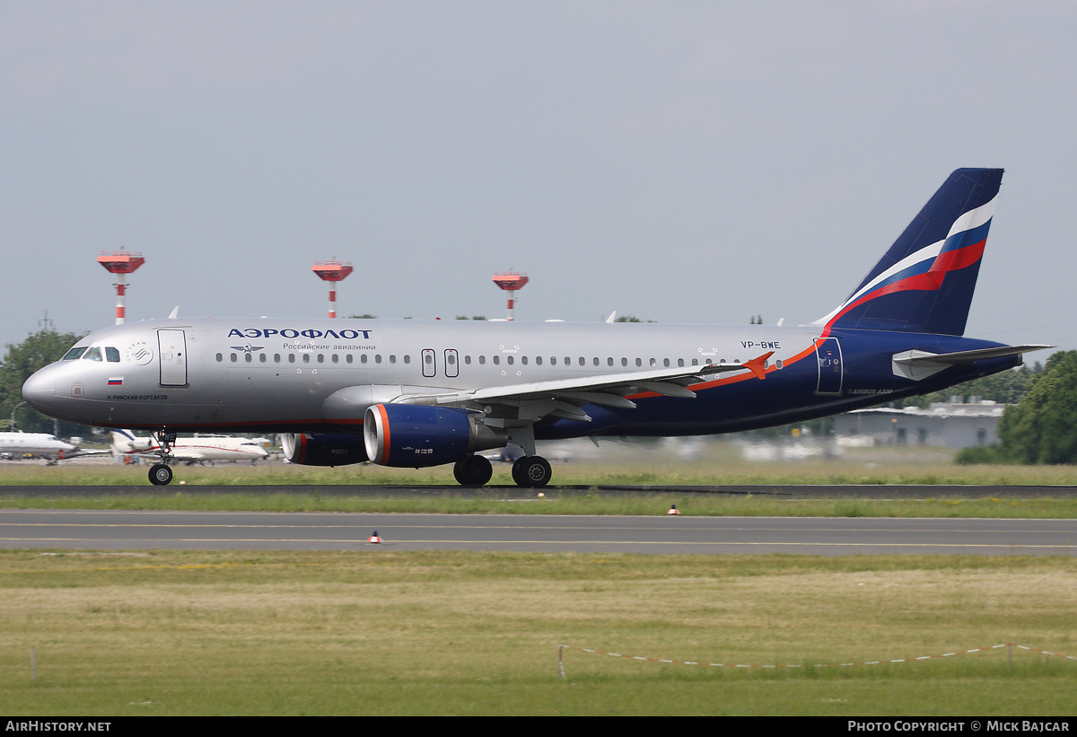 Aircraft Photo of VP-BWE | Airbus A320-214 | Aeroflot - Russian Airlines | AirHistory.net #30401