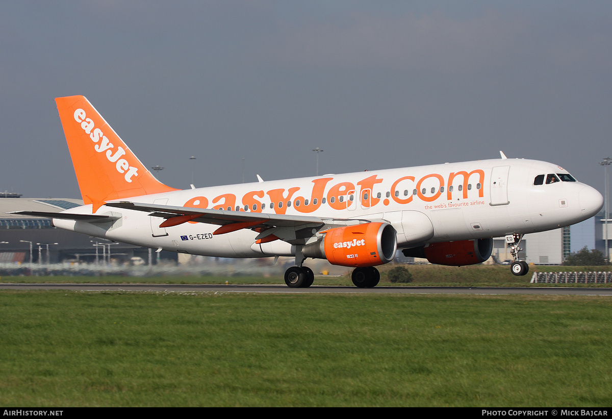 Aircraft Photo of G-EZED | Airbus A319-111 | EasyJet | AirHistory.net #30468