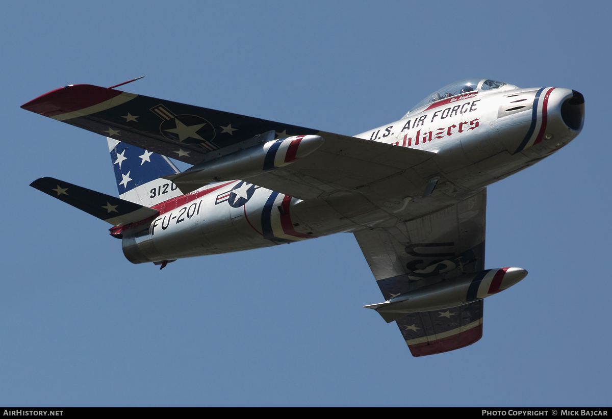 Aircraft Photo of N86FR / NX86FR / 31201 | North American F-86F Sabre | USA - Air Force | AirHistory.net #30476