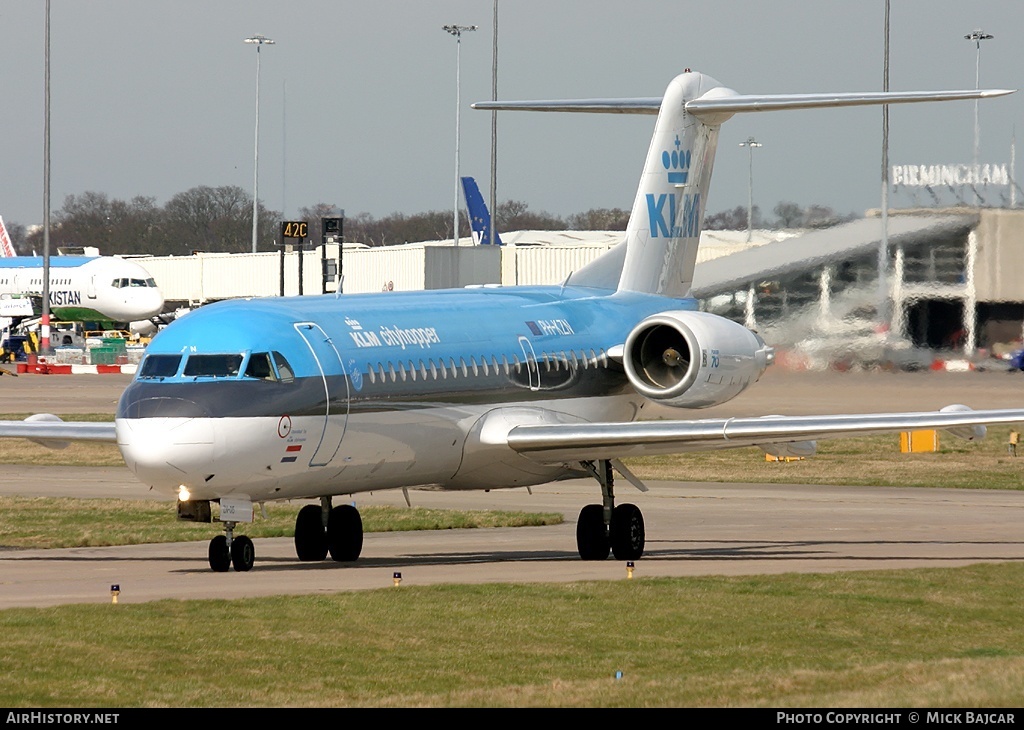 Aircraft Photo of PH-KZN | Fokker 70 (F28-0070) | KLM Cityhopper | AirHistory.net #30484