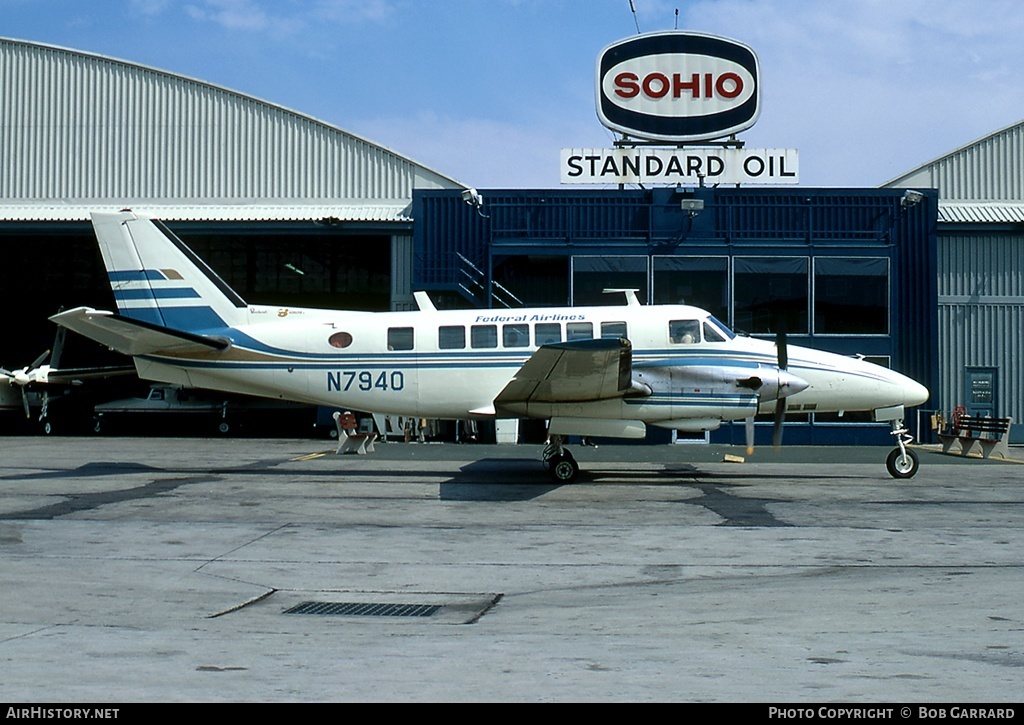 Aircraft Photo of N7940 | Beech 99 Airliner | Federal Airlines | AirHistory.net #30502