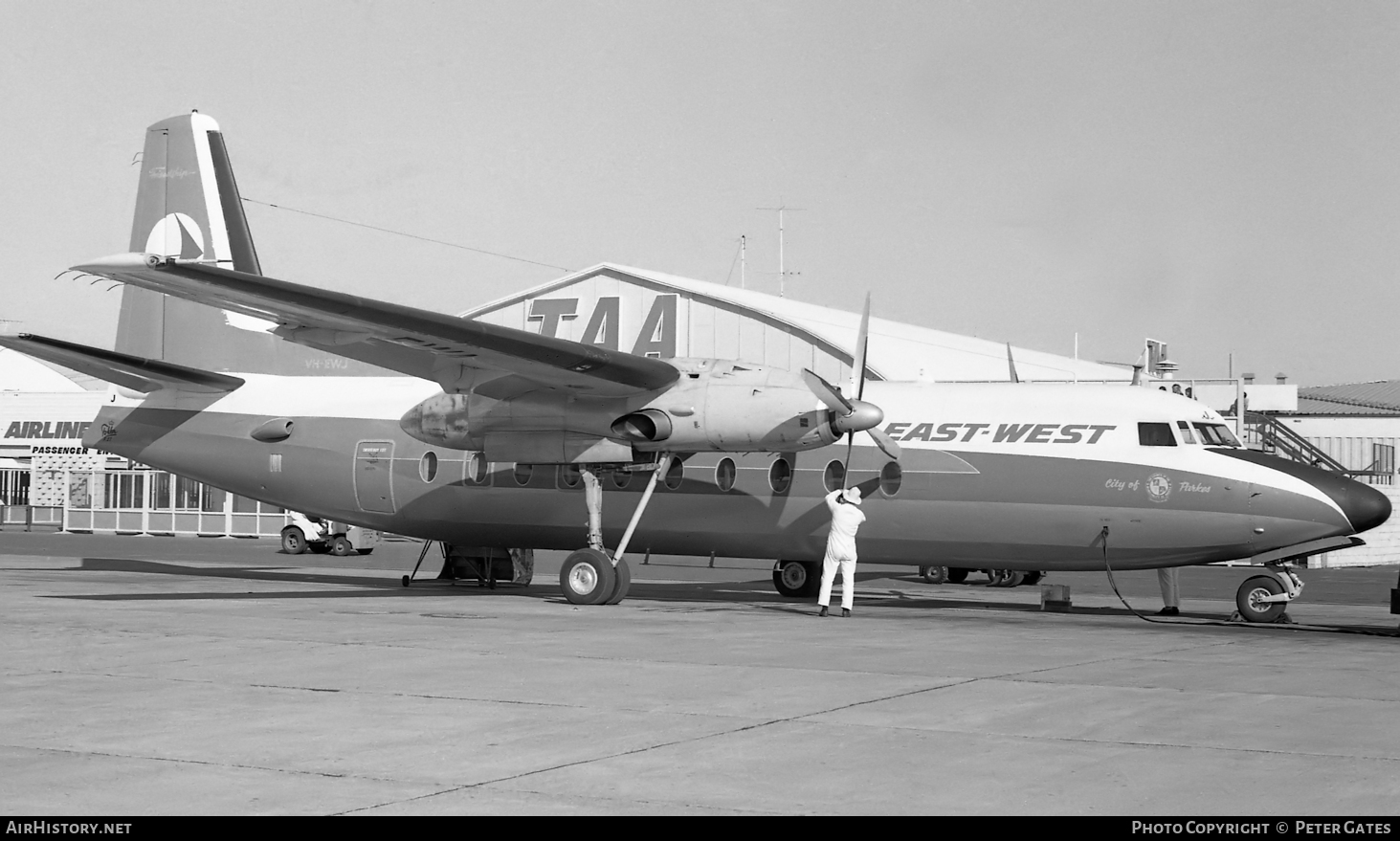 Aircraft Photo of VH-EWJ | Fokker F27-100 Friendship | East-West Airlines | AirHistory.net #30531