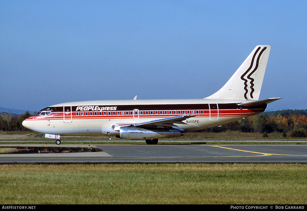 Aircraft Photo of N415PE | Boeing 737-130 | PeoplExpress | AirHistory.net #30537