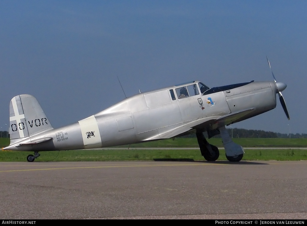 Aircraft Photo of OO-VOR / MM53293 | Fiat G-46-4A Serie V Monoposto | Italy - Air Force | AirHistory.net #30566