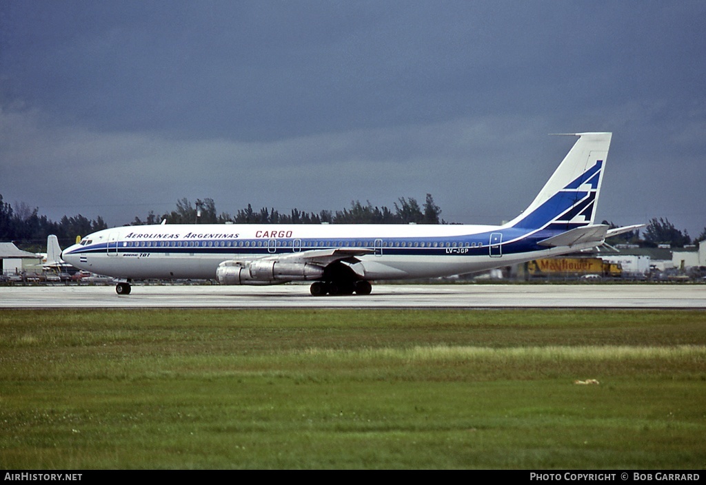 Aircraft Photo of LV-JGP | Boeing 707-387C | Aerolíneas Argentinas Cargo | AirHistory.net #30619