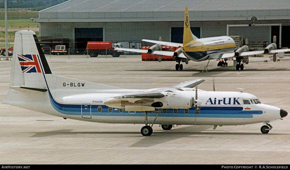 Aircraft Photo of G-BLGW | Fokker F27-200 Friendship | Air UK | AirHistory.net #30622