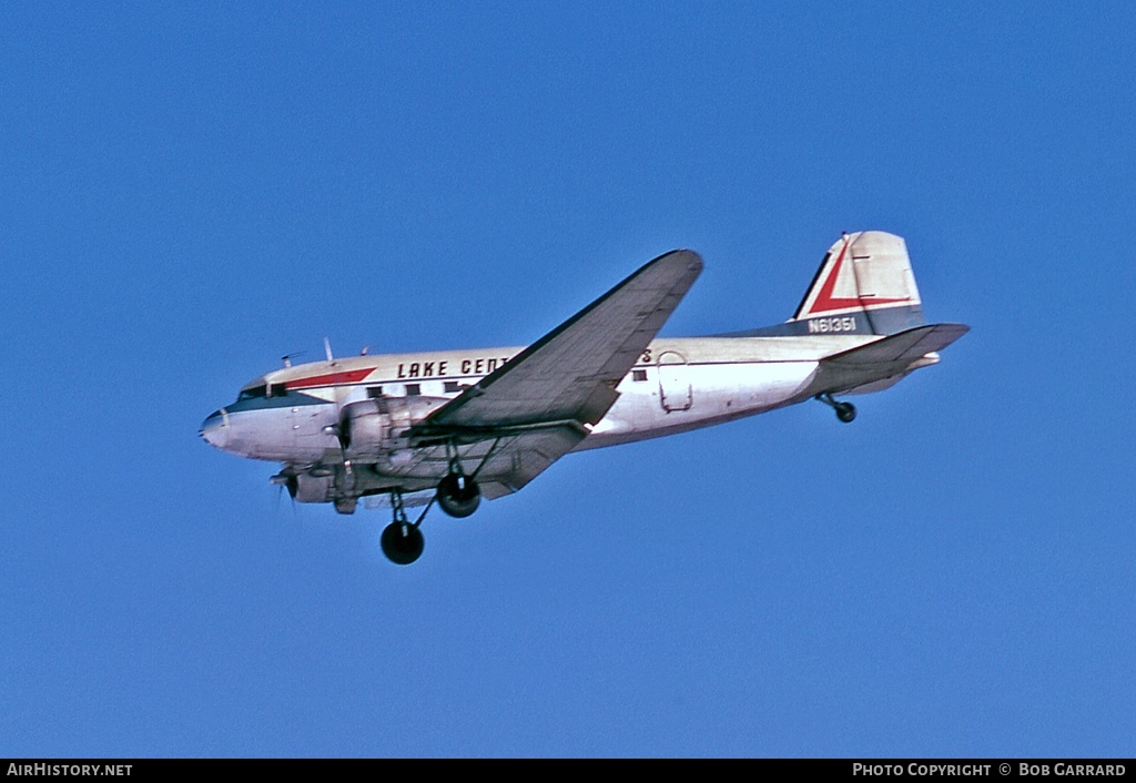 Aircraft Photo of N61351 | Douglas DC-3(C) | Lake Central Airlines | AirHistory.net #30631
