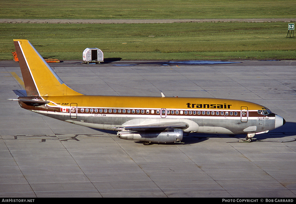Aircraft Photo of CF-TAN | Boeing 737-2A9C | Transair | AirHistory.net #30641