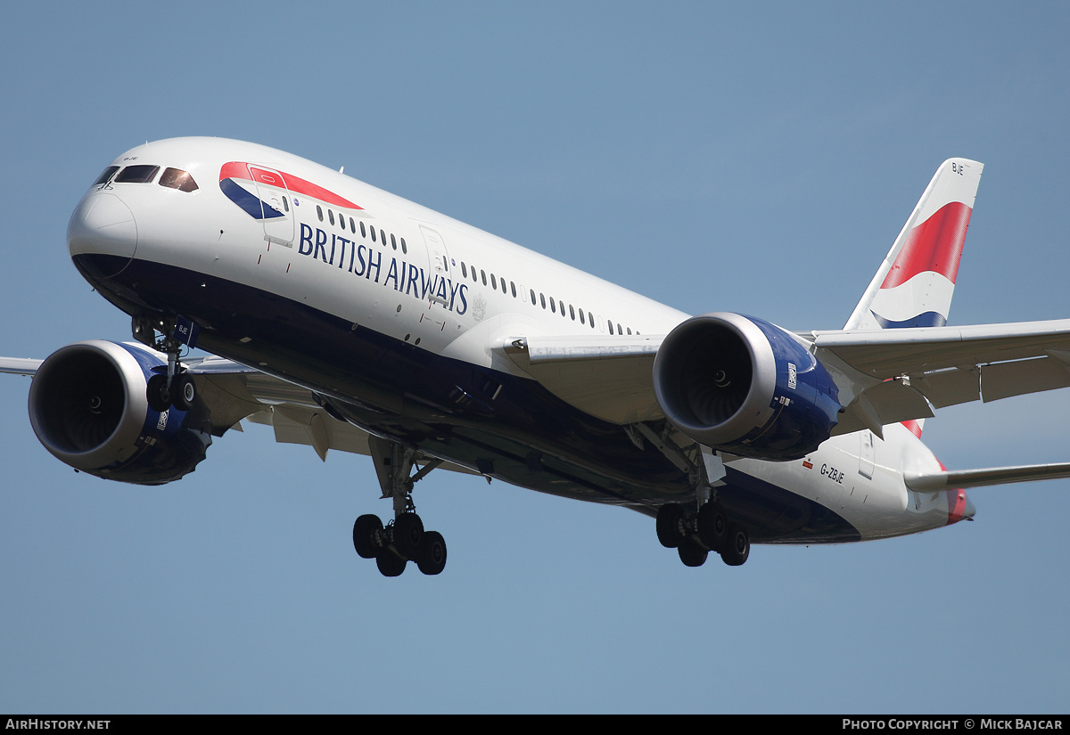 Aircraft Photo of G-ZBJE | Boeing 787-8 Dreamliner | British Airways | AirHistory.net #30643