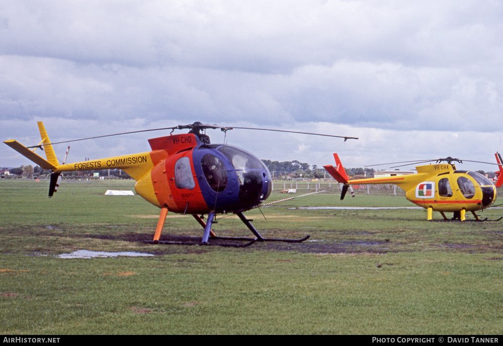 Aircraft Photo of VH-CHD | Hughes 500C (369HS) | Forests Commission | AirHistory.net #30646