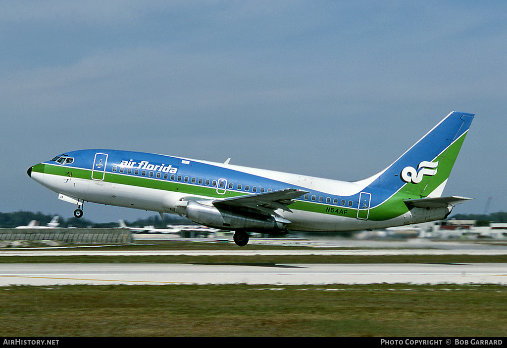 Aircraft Photo of N54AF | Boeing 737-2T4/Adv | Air Florida | AirHistory.net #30699