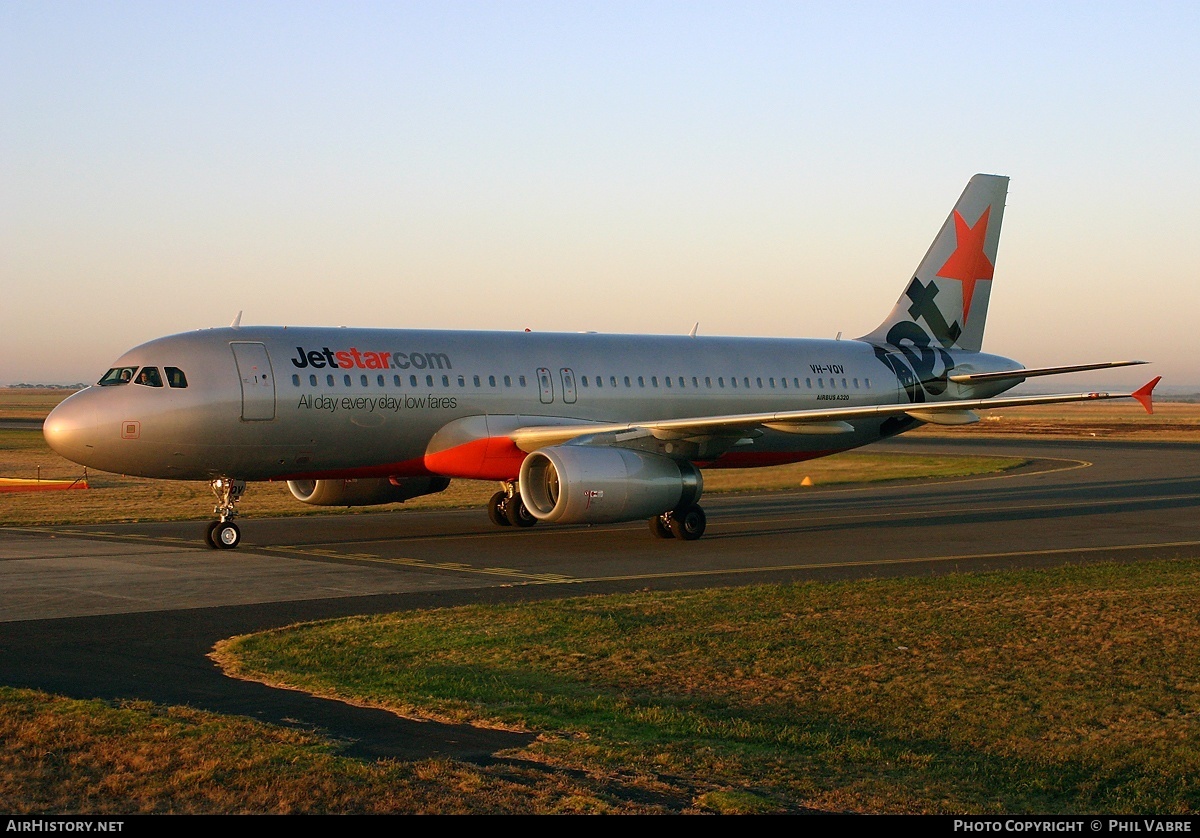 Aircraft Photo of VH-VQV | Airbus A320-232 | Jetstar Airways | AirHistory.net #30717