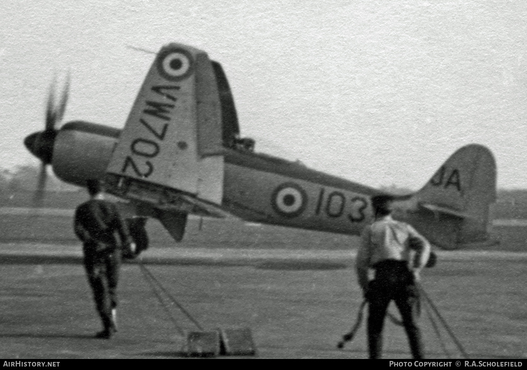 Aircraft Photo of VW702 | Hawker Sea Fury FB11 | UK - Navy | AirHistory.net #30722