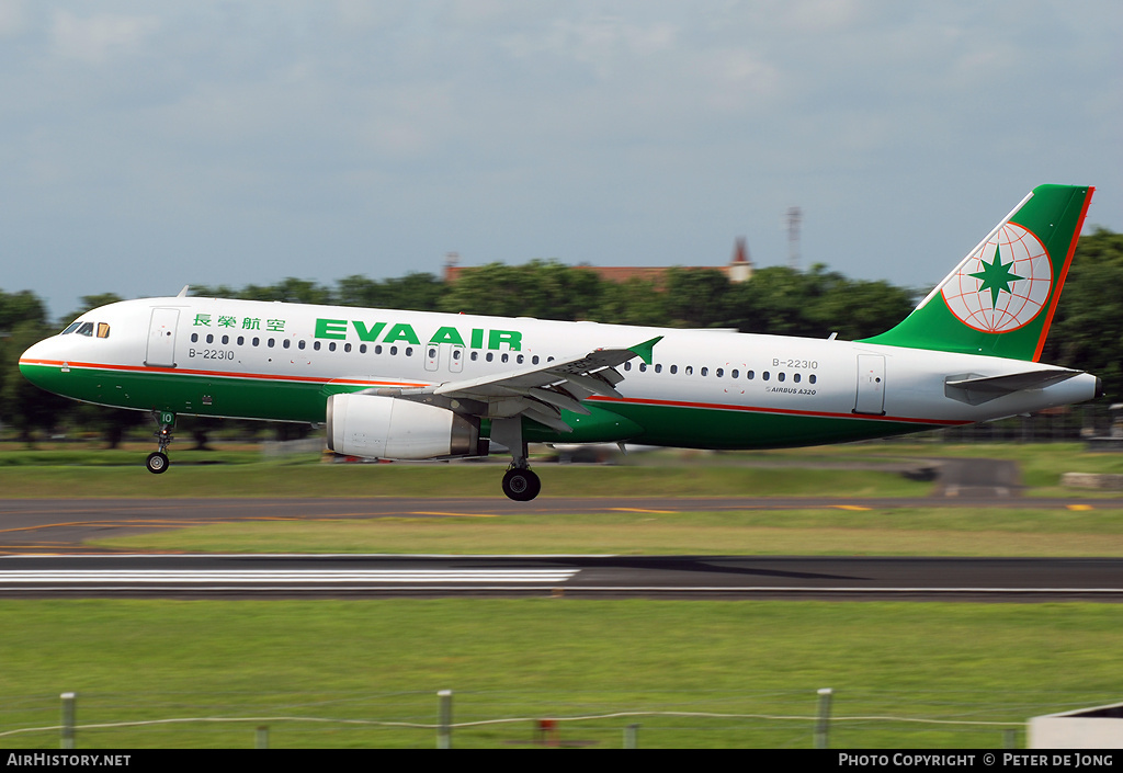 Aircraft Photo of B-22310 | Airbus A320-232 | EVA Air | AirHistory.net #30773