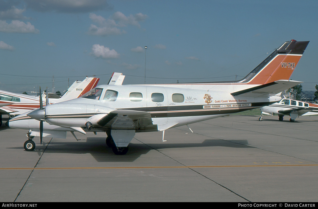 Aircraft Photo of VH-TKE | Beech 60 Duke | Gold Coast Visitors Bureau | AirHistory.net #30797