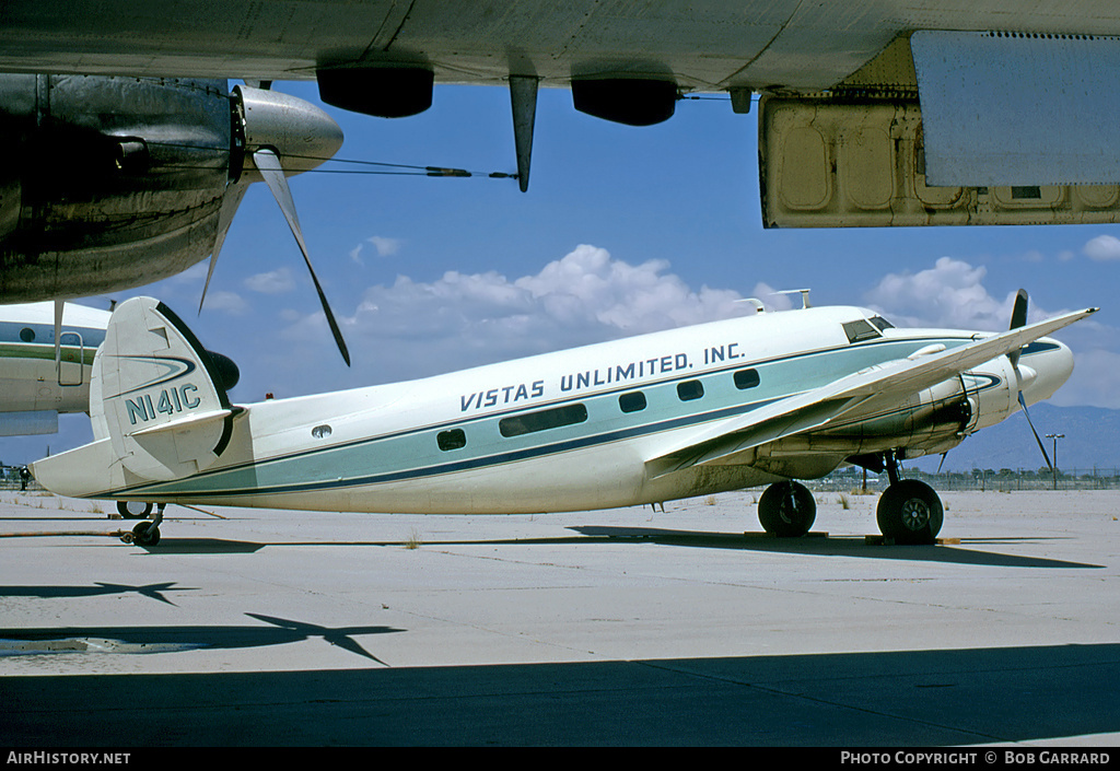 Aircraft Photo of N141C | Lockheed 18-07 Lodestar | Vistas Unlimited | AirHistory.net #30840