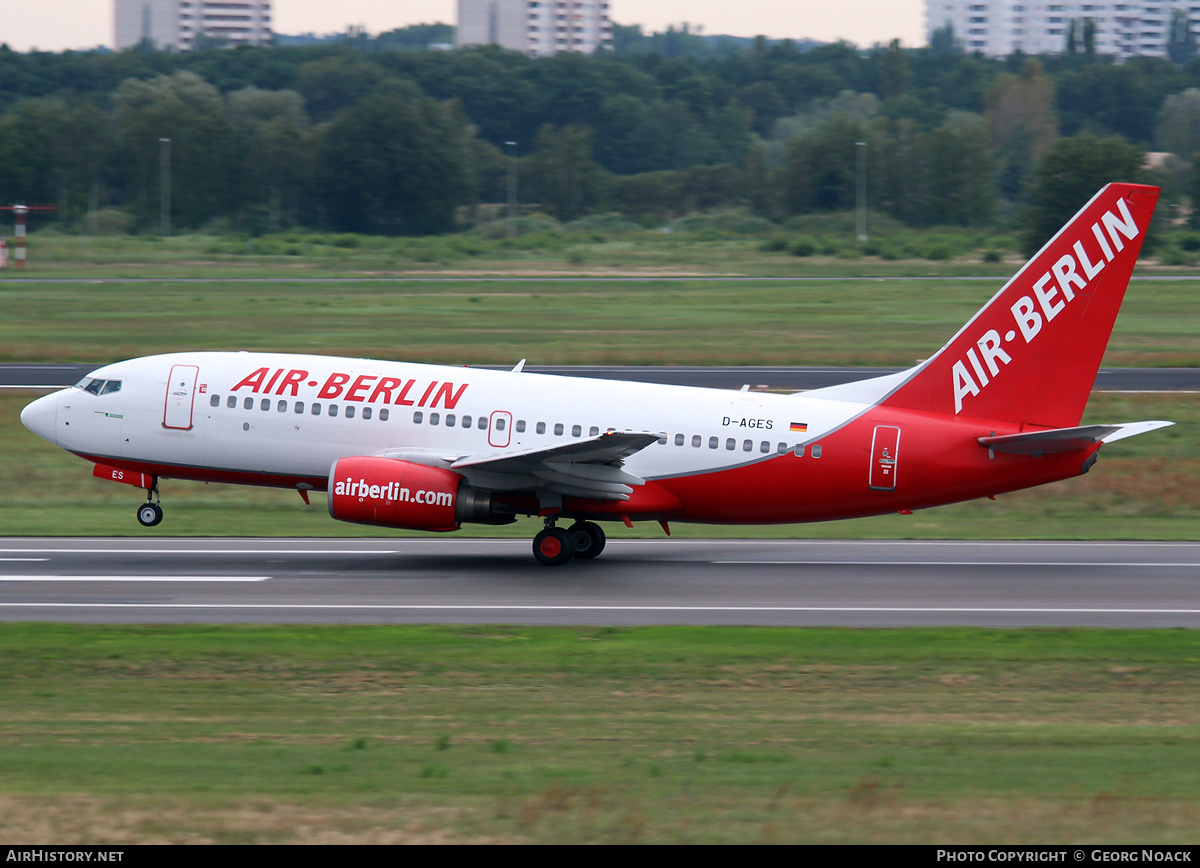 Aircraft Photo of D-AGES | Boeing 737-75B | Air Berlin | AirHistory.net #30940