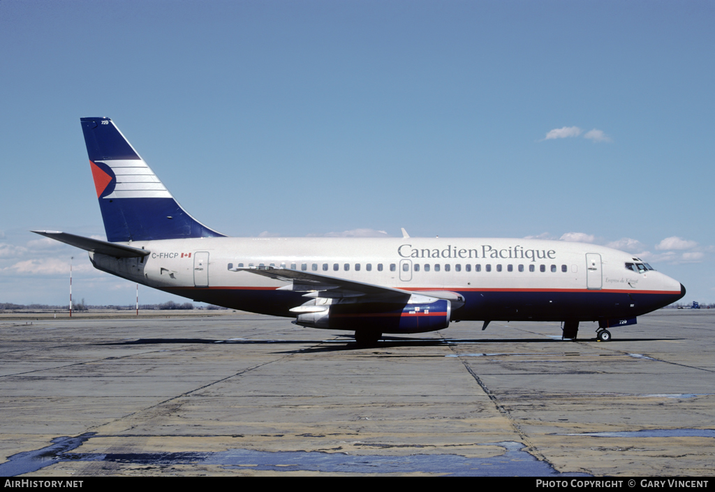 Aircraft Photo of C-FHCP | Boeing 737-2T7/Adv | Canadian Pacific - Canadien Pacifique | AirHistory.net #30947