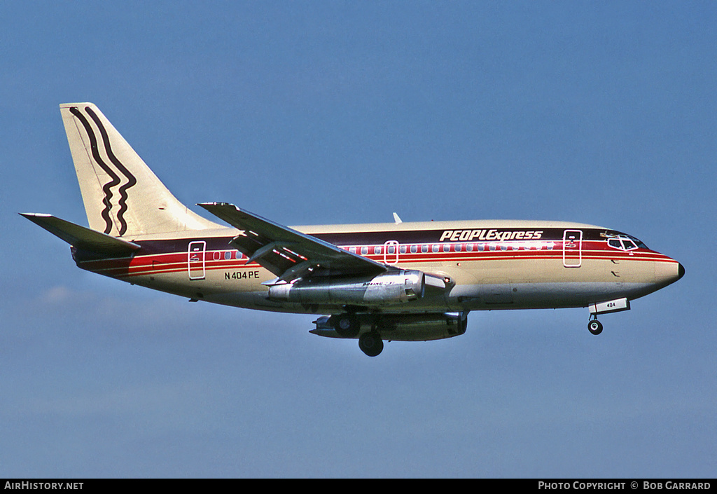 Aircraft Photo of N404PE | Boeing 737-130 | PeoplExpress | AirHistory.net #30952