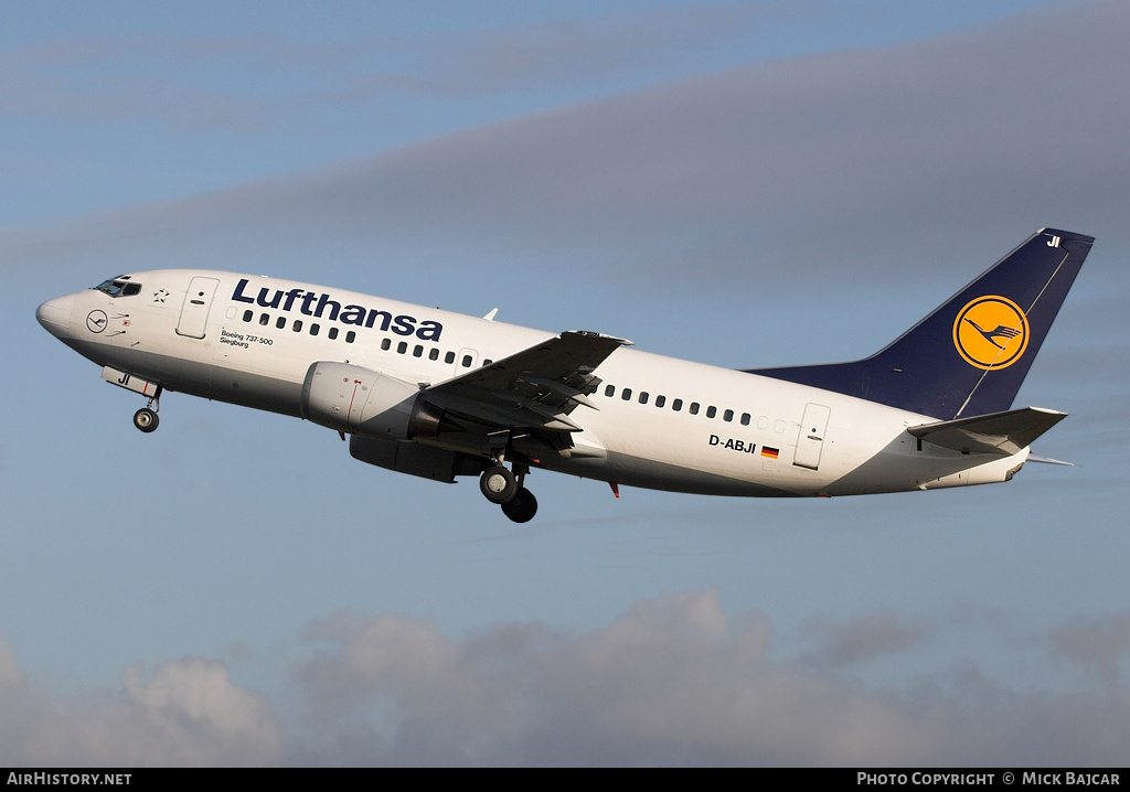 Aircraft Photo of D-ABJI | Boeing 737-530 | Lufthansa | AirHistory.net #30955