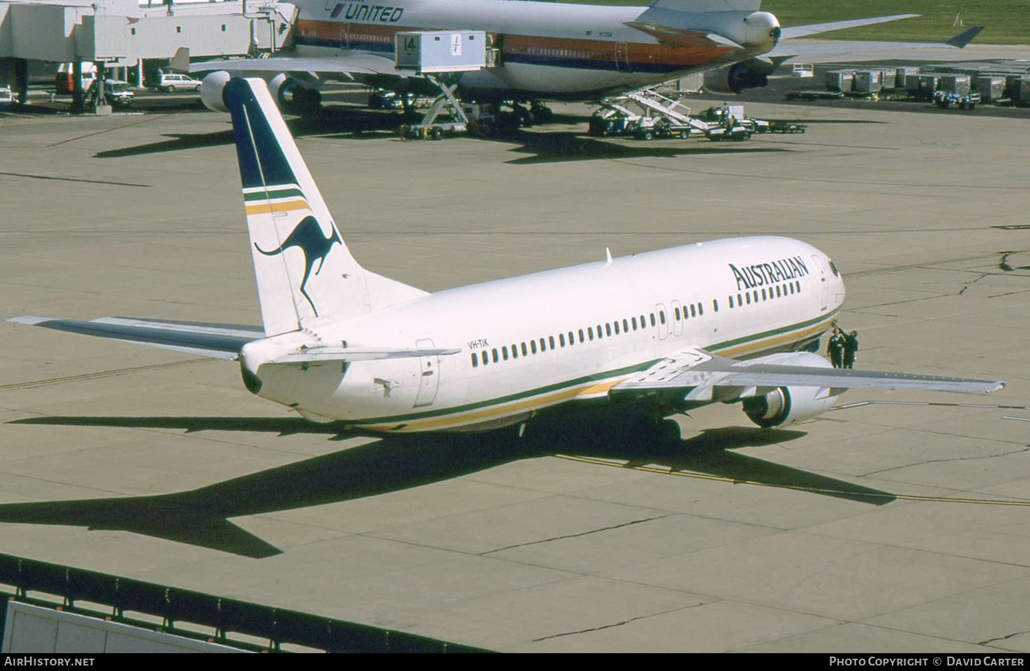 Aircraft Photo of VH-TJK | Boeing 737-476 | Australian Airlines | AirHistory.net #30970