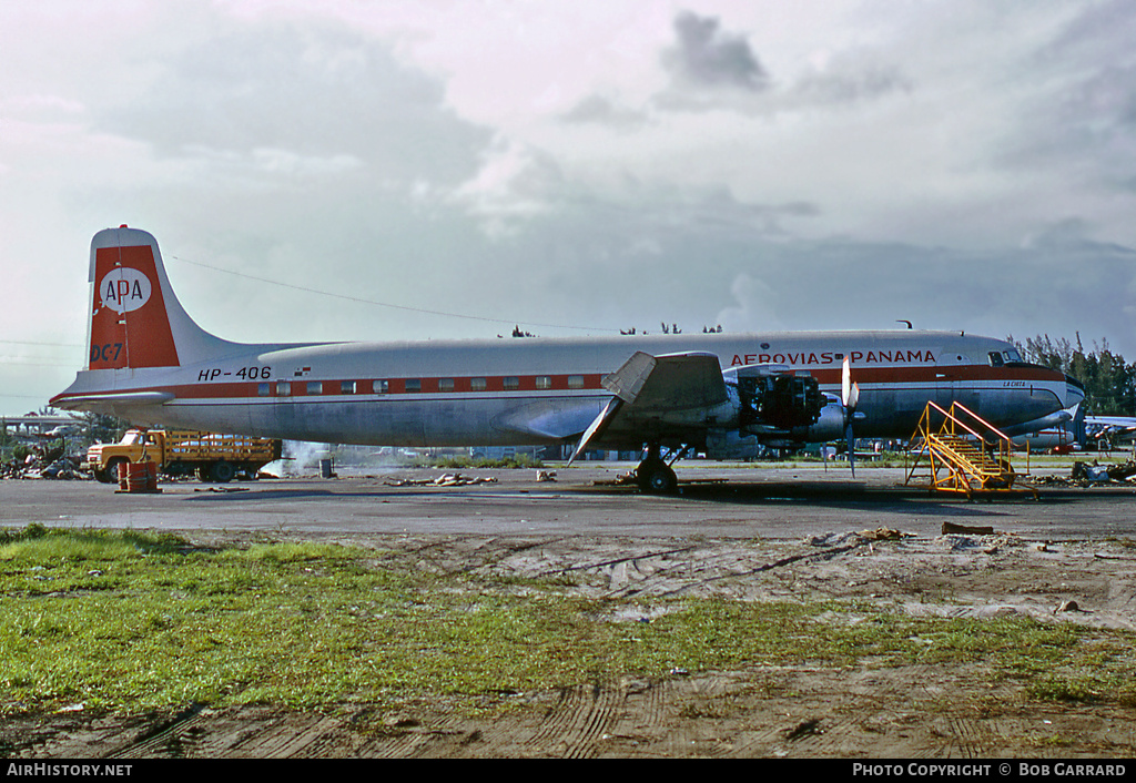 Aircraft Photo of HP-406 | Douglas DC-7 | Aerovias Panama | AirHistory.net #30984