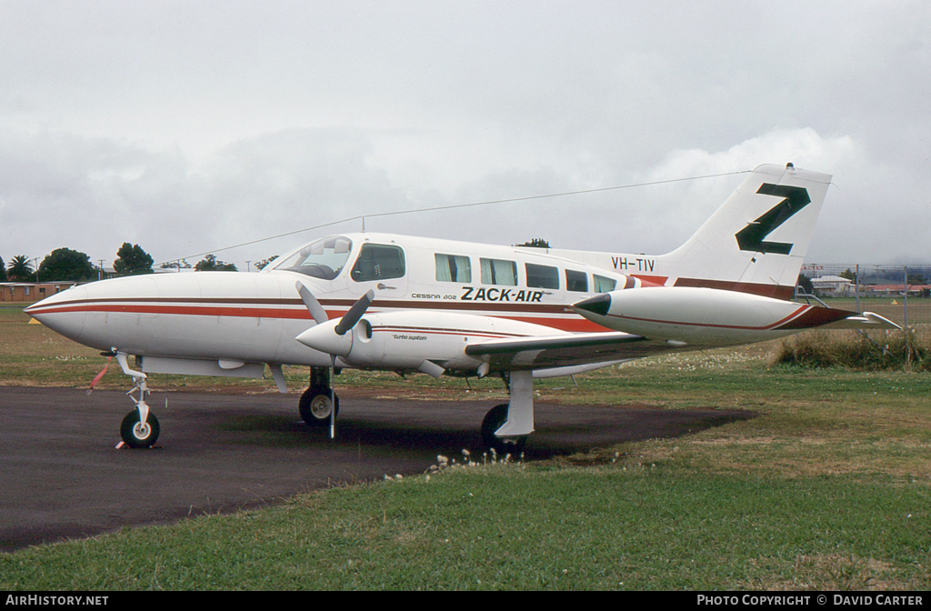 Aircraft Photo of VH-TIV | Cessna 402B Utililiner | Zack-Air | AirHistory.net #30989