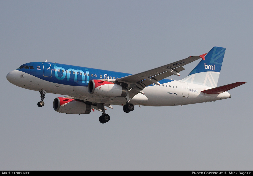 Aircraft Photo of G-DBCC | Airbus A319-131 | BMI - British Midland International | AirHistory.net #31000